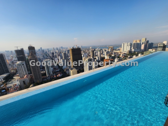 Luksusuowe mieszkanie 2 bedroom w dzielnicy BKK1 w J-Tower 2
